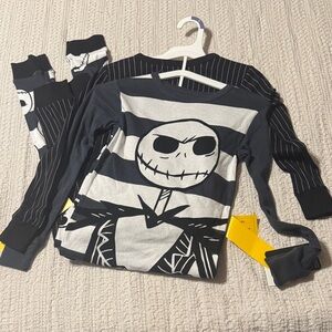 Nightmare before Christmas Long Sleeve and Pan Striped Pajama Set
